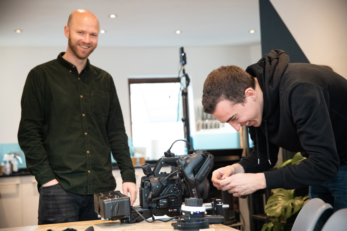 Behind the scenes on a lifestyle video shoot in Cardiff (10)