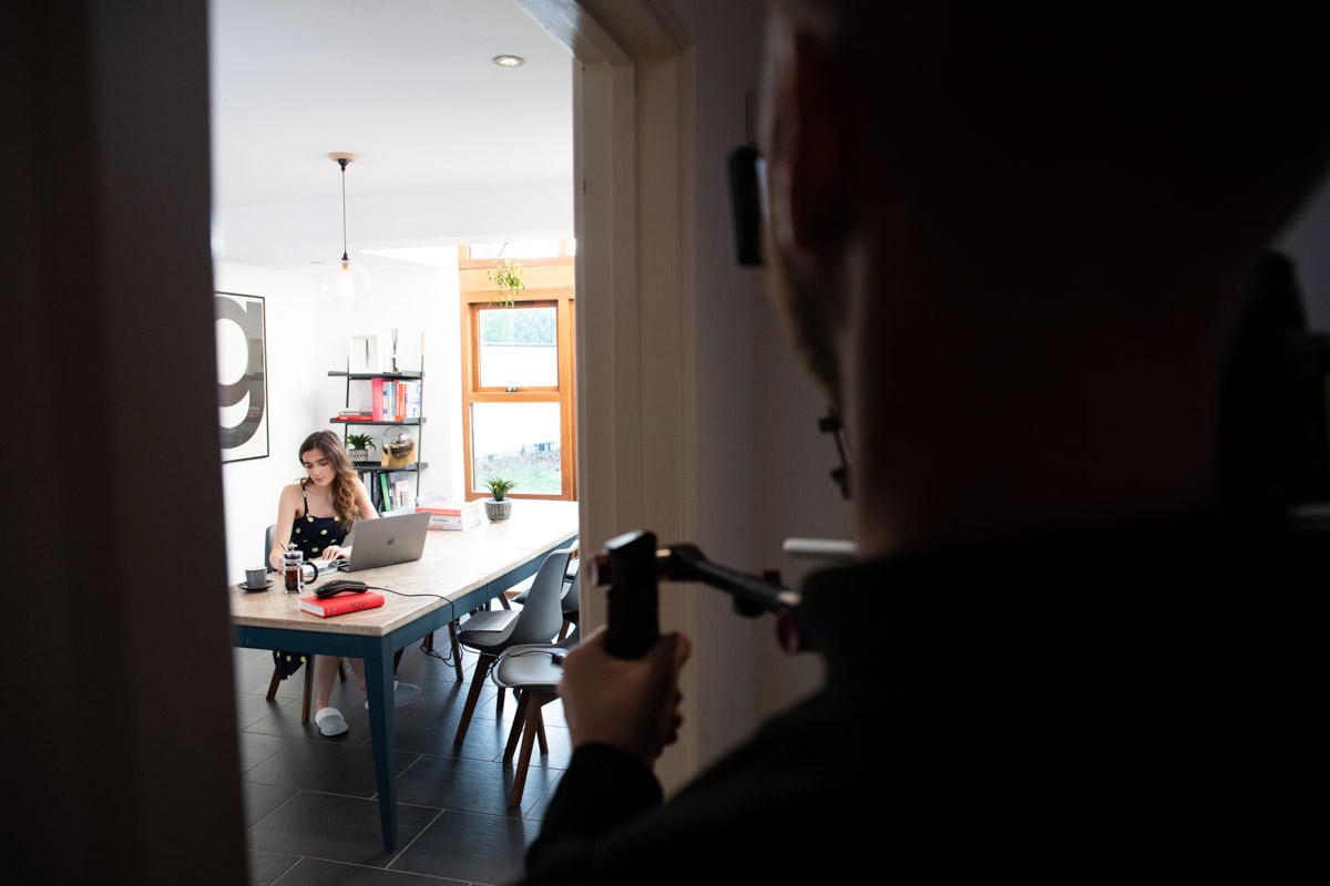 Behind the scenes on a lifestyle video shoot in Cardiff (7)