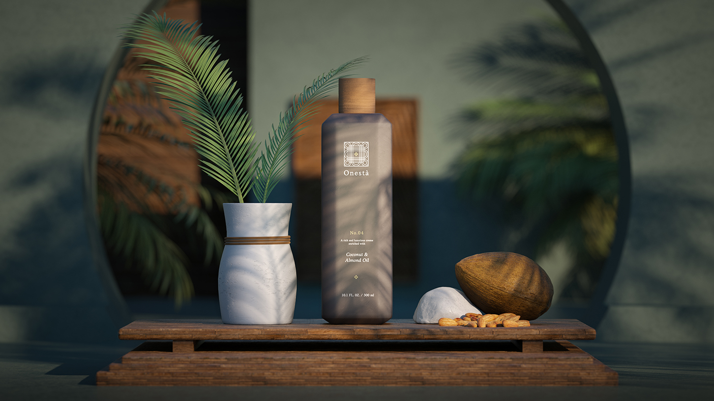 CGI product photography for cosmetic brand